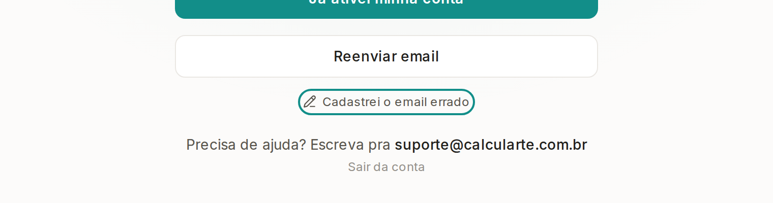 Tela do Calcularte com o elemento deste passo em destaque, em /ativar