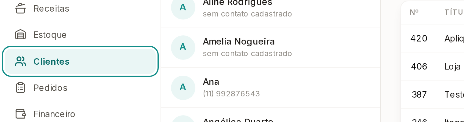 Tela do Calcularte com o elemento deste passo em destaque, em /clientes
