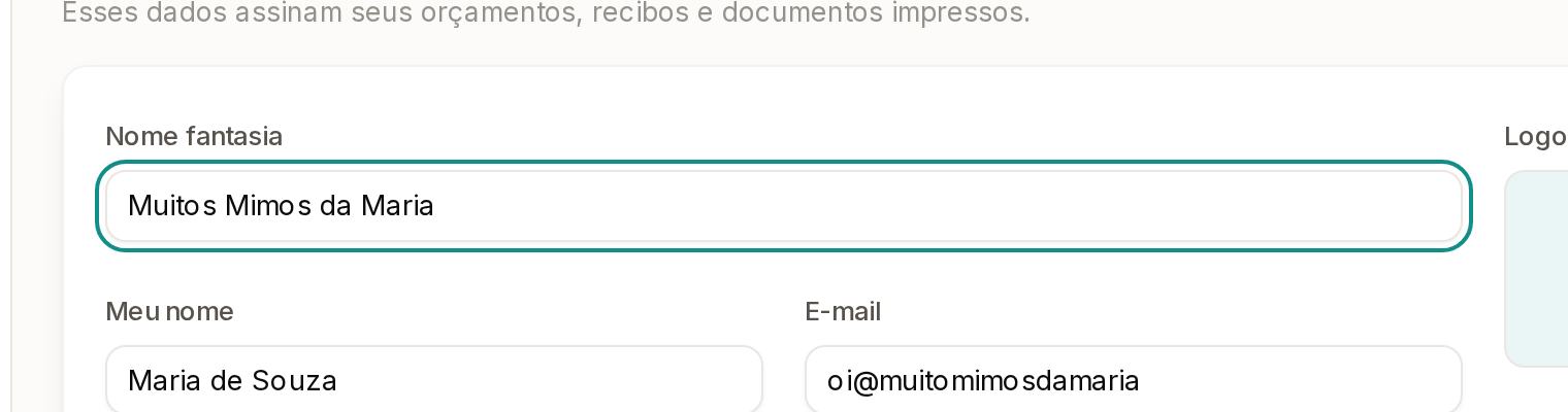 Tela do Calcularte com o elemento deste passo em destaque, em /configuracoes?aba=empresa