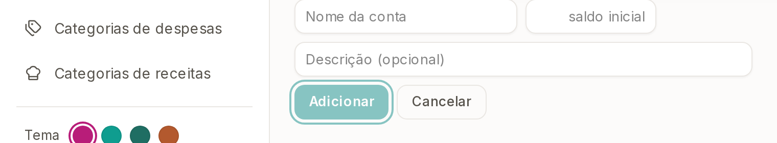 Tela do Calcularte com o elemento deste passo em destaque, em /configuracoes?aba=financas