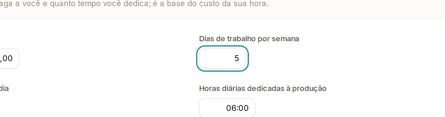 Tela do Calcularte com o elemento deste passo em destaque, em /configuracoes?aba=sistema-de-trabalho