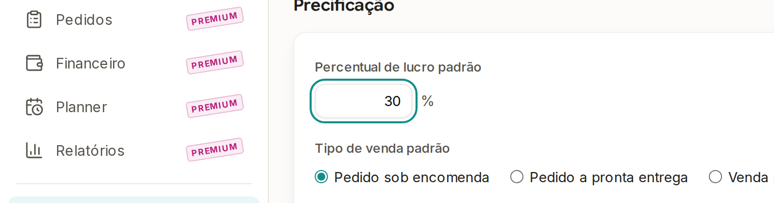 Tela do Calcularte com o elemento deste passo em destaque, em /configuracoes?aba=sistema-de-trabalho