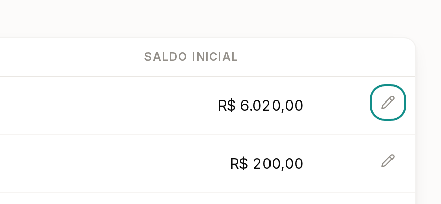 Tela do Calcularte com o elemento deste passo em destaque, em /configuracoes