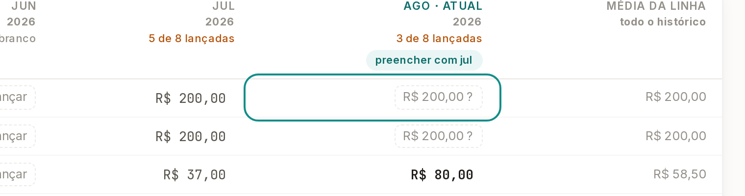 Tela do Calcularte com o elemento deste passo em destaque, em /despesas