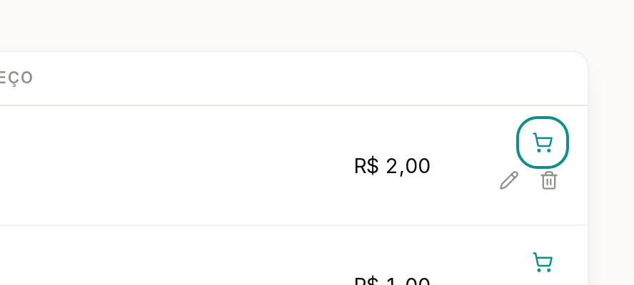 Tela do Calcularte com o elemento deste passo em destaque, em /embalagens