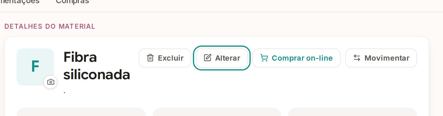 Tela do Calcularte com o elemento deste passo em destaque, em /estoque