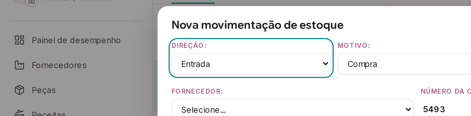 Tela do Calcularte com o elemento deste passo em destaque, em /estoque