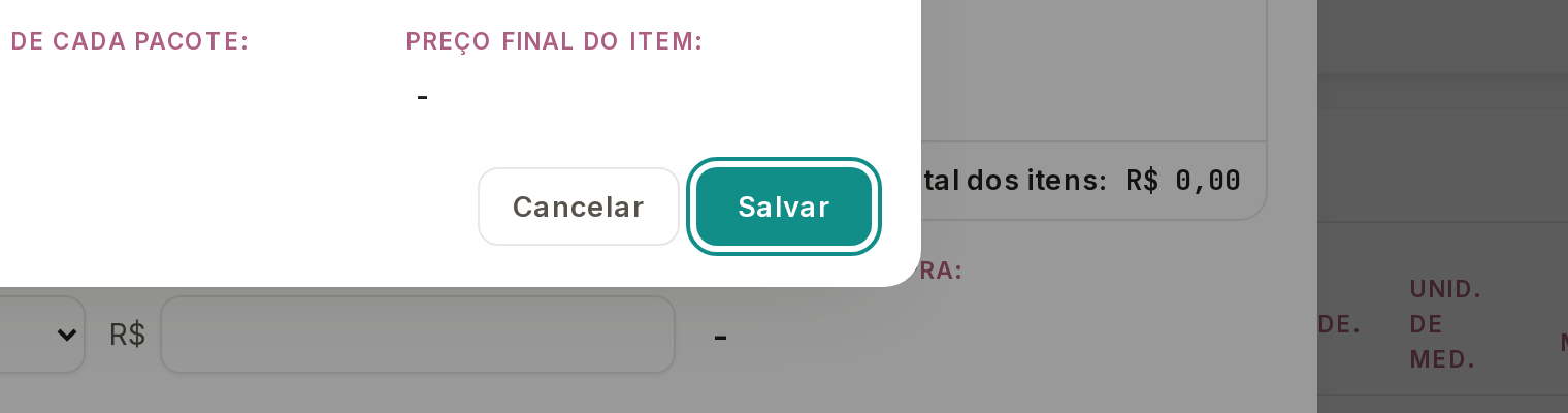 Tela do Calcularte com o elemento deste passo em destaque, em /estoque