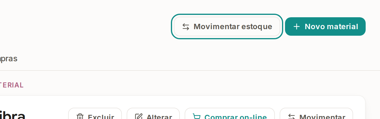 Tela do Calcularte com o elemento deste passo em destaque, em /estoque