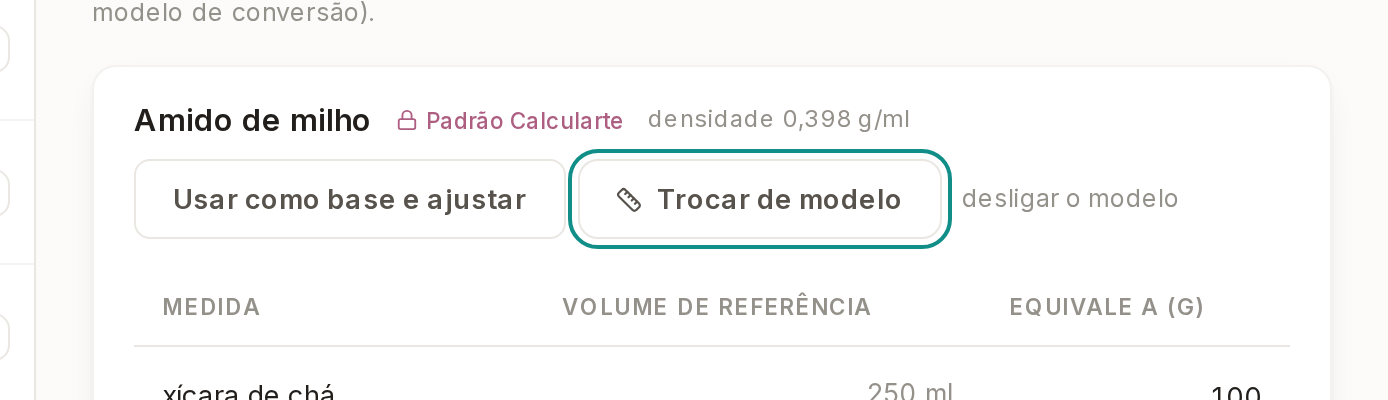 Tela do Calcularte com o elemento deste passo em destaque, em /estoque
