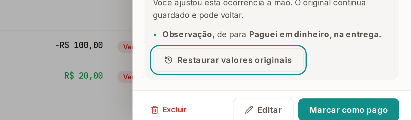 Tela do Calcularte com o elemento deste passo em destaque, em /financeiro