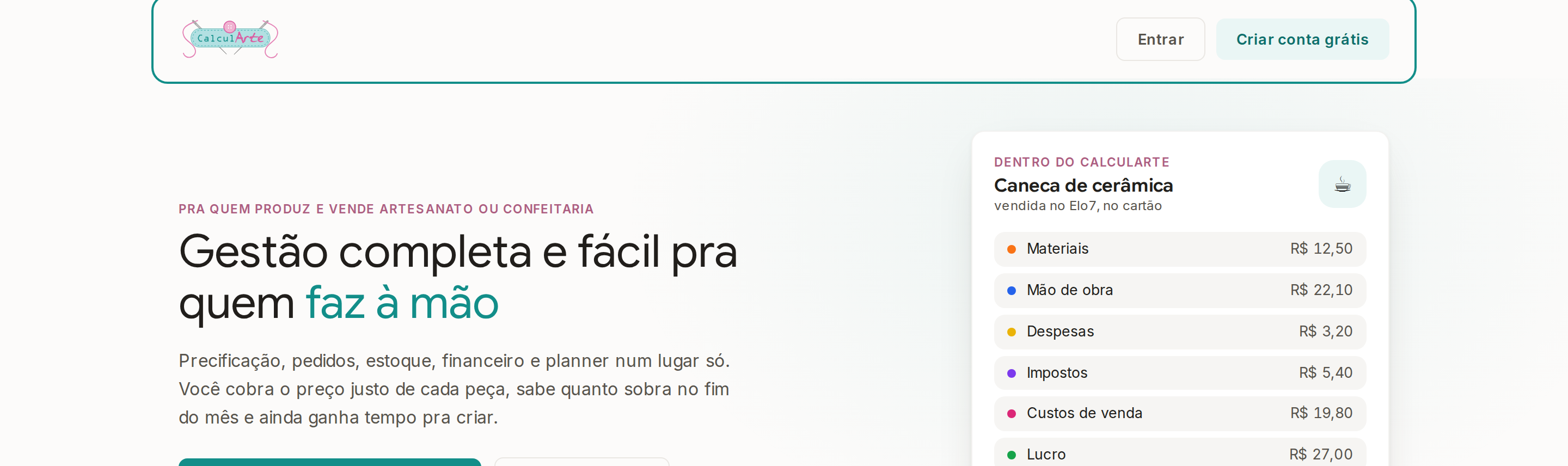 Tela do Calcularte com o elemento deste passo em destaque, em /home