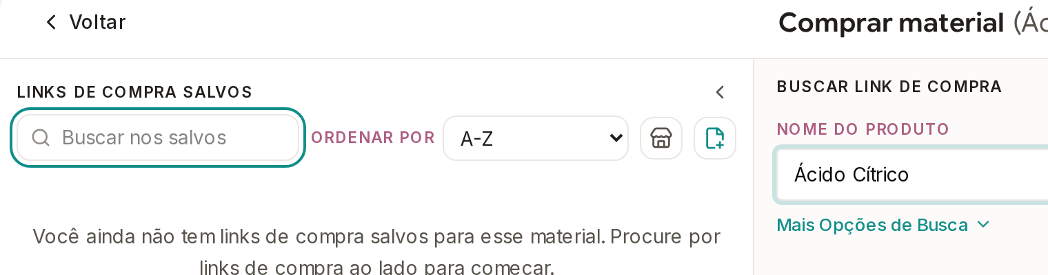 Tela do Calcularte com o elemento deste passo em destaque, em /materiais