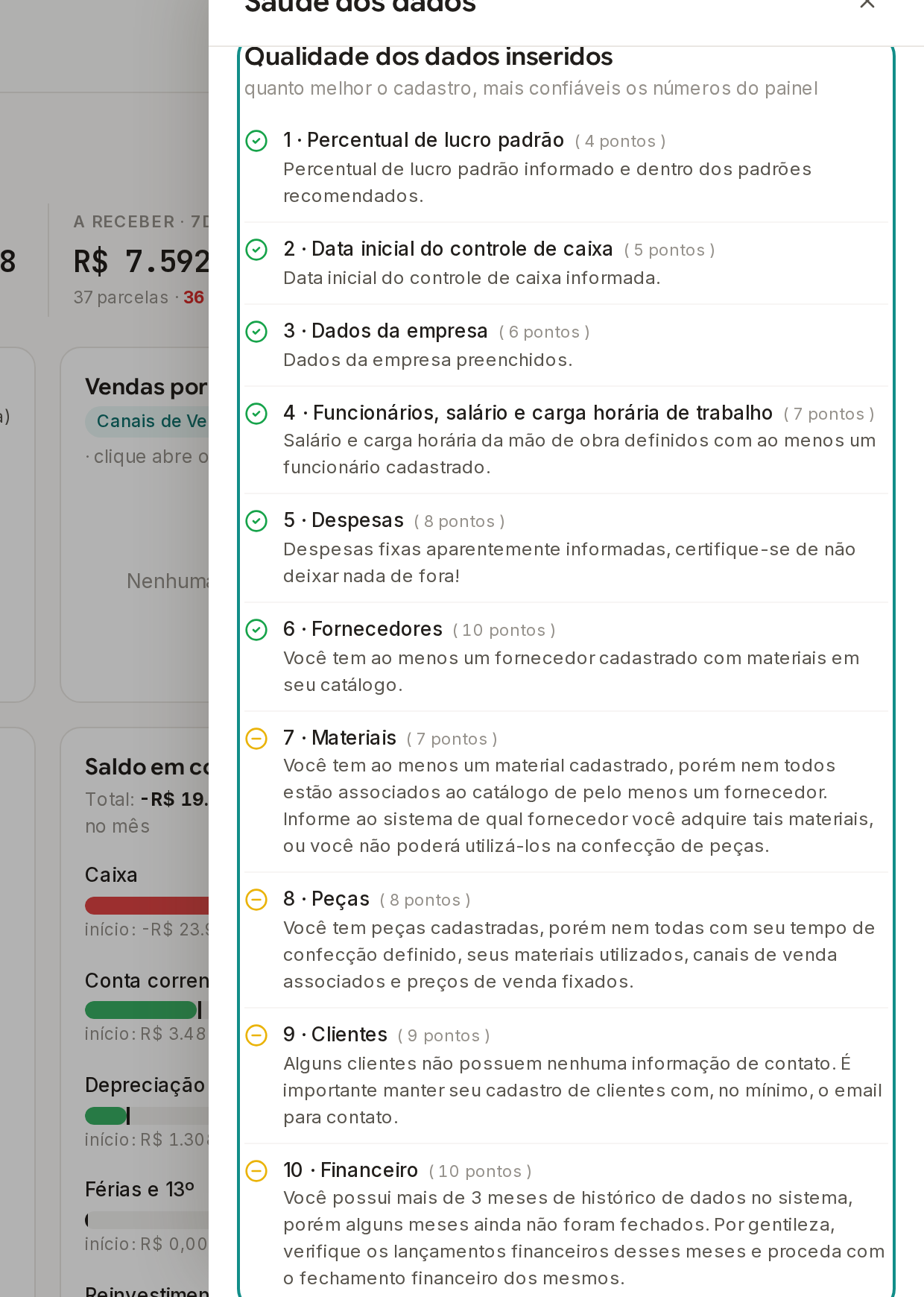 Tela do Calcularte com o elemento deste passo em destaque, em /painel