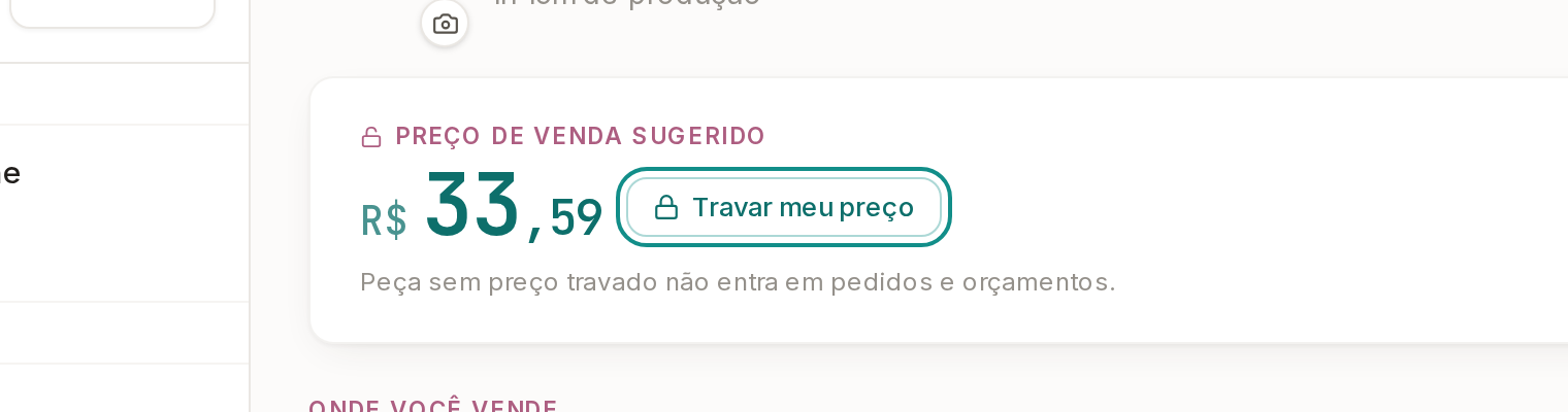 Tela do Calcularte com o elemento deste passo em destaque, em /pecas
