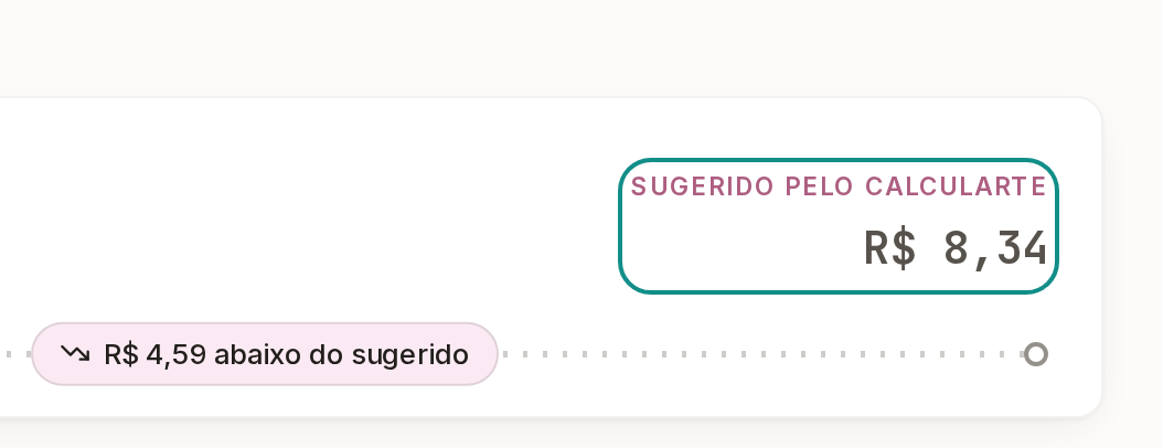 Tela do Calcularte com o elemento deste passo em destaque, em /pecas