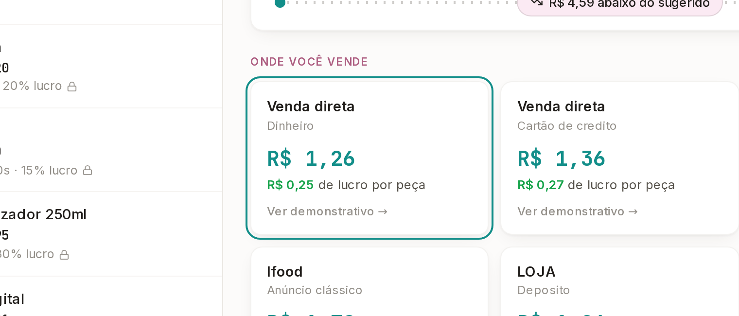 Tela do Calcularte com o elemento deste passo em destaque, em /pecas