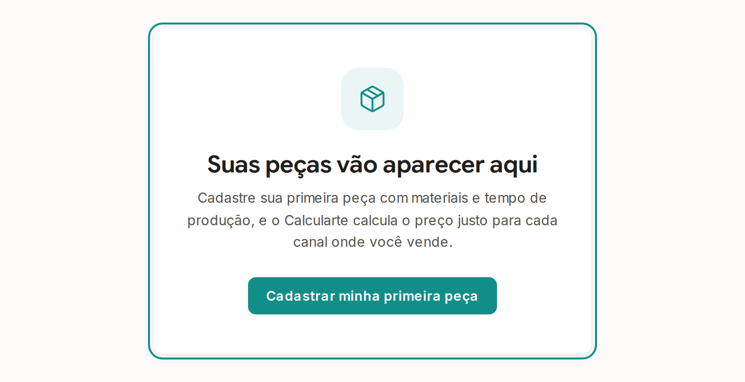 Tela do Calcularte com o elemento deste passo em destaque, em /pecas