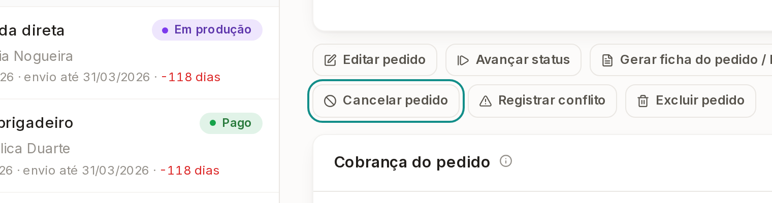 Tela do Calcularte com o elemento deste passo em destaque, em /pedidos