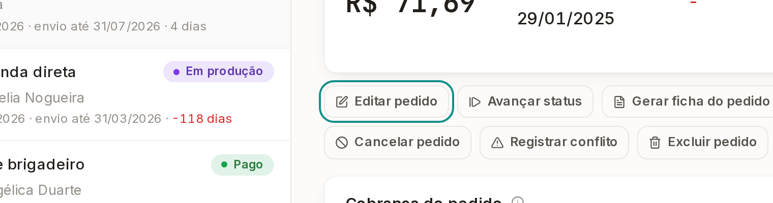 Tela do Calcularte com o elemento deste passo em destaque, em /pedidos