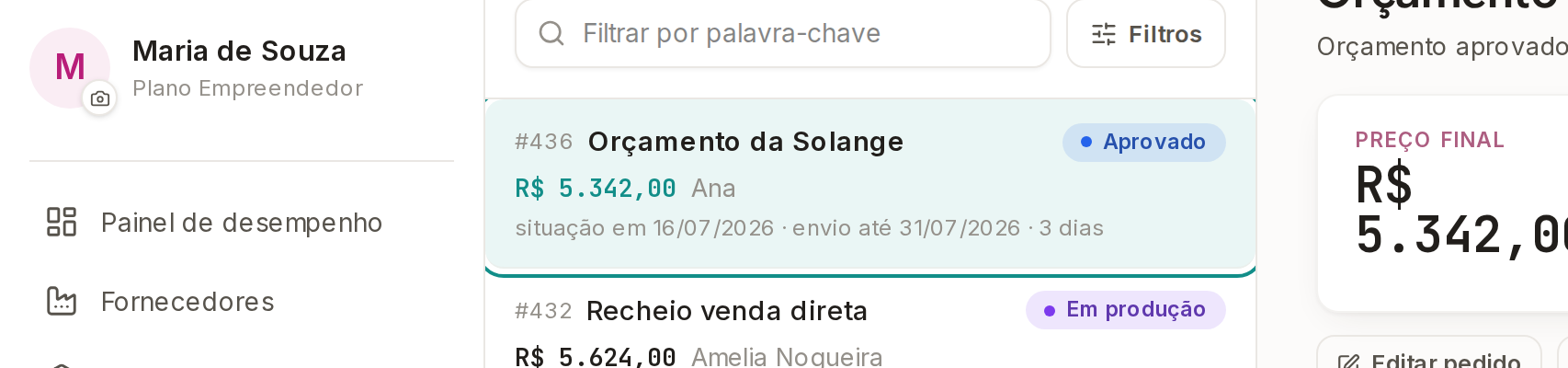 Tela do Calcularte com o elemento deste passo em destaque, em /pedidos