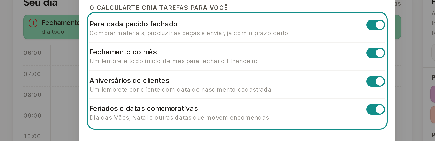 Tela do Calcularte com o elemento deste passo em destaque, em /planner