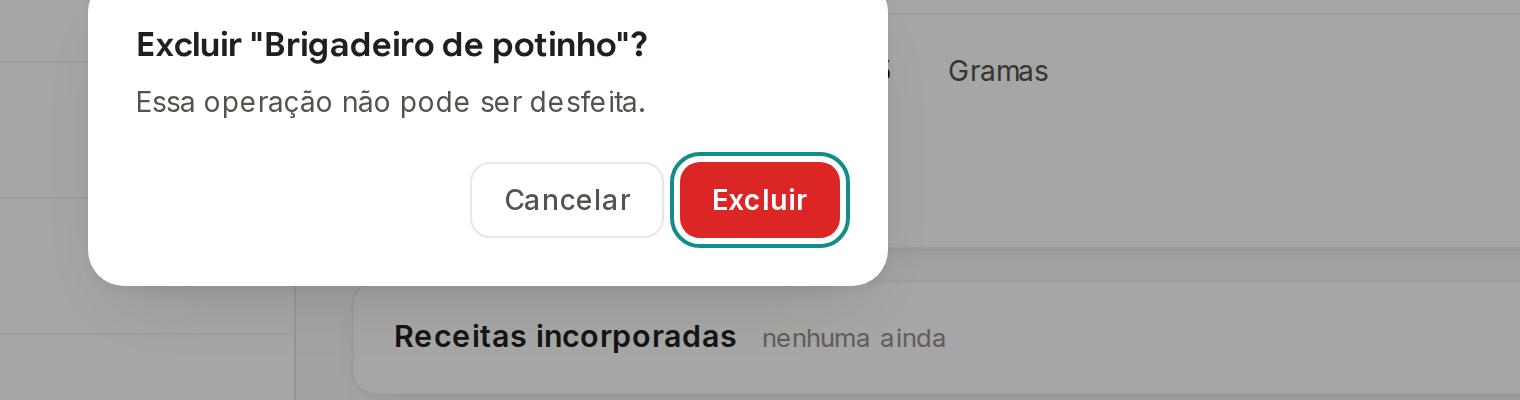 Tela do Calcularte com o elemento deste passo em destaque, em /receitas
