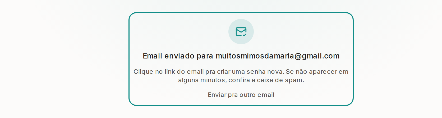 Tela do Calcularte com o elemento deste passo em destaque, em /recuperar-senha