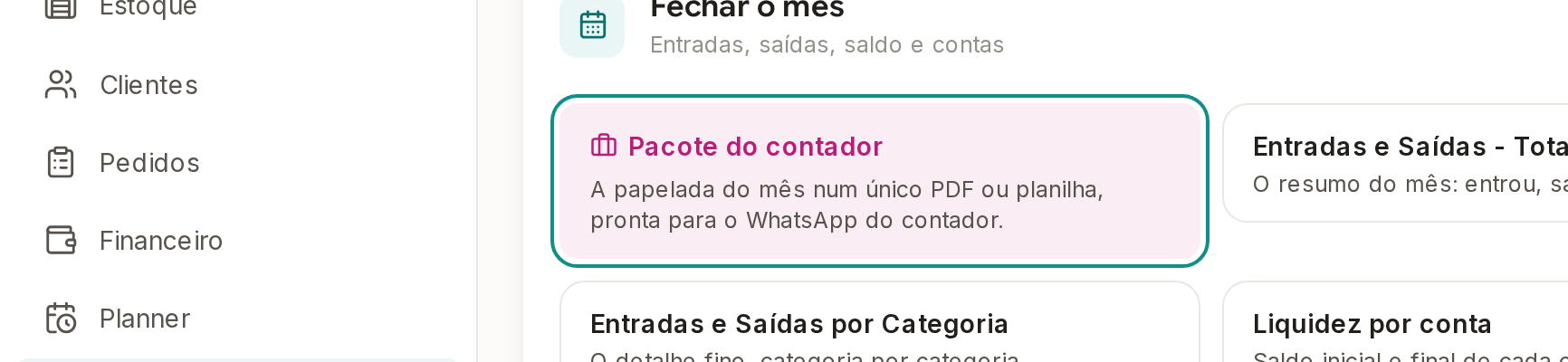 Tela do Calcularte com o elemento deste passo em destaque, em /relatorios