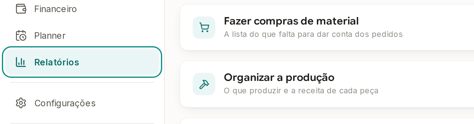 Tela do Calcularte com o elemento deste passo em destaque, em /relatorios